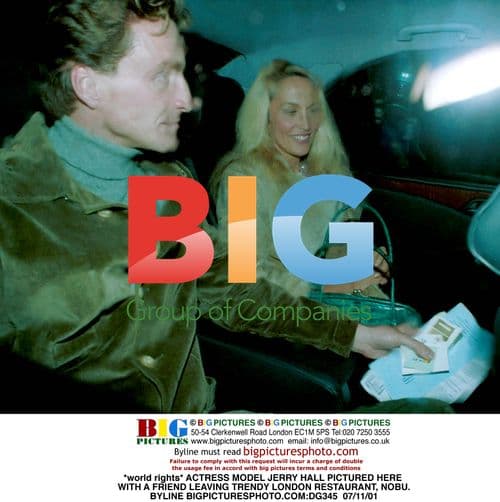 Jerry Hall Leaving Nobu Restaurant