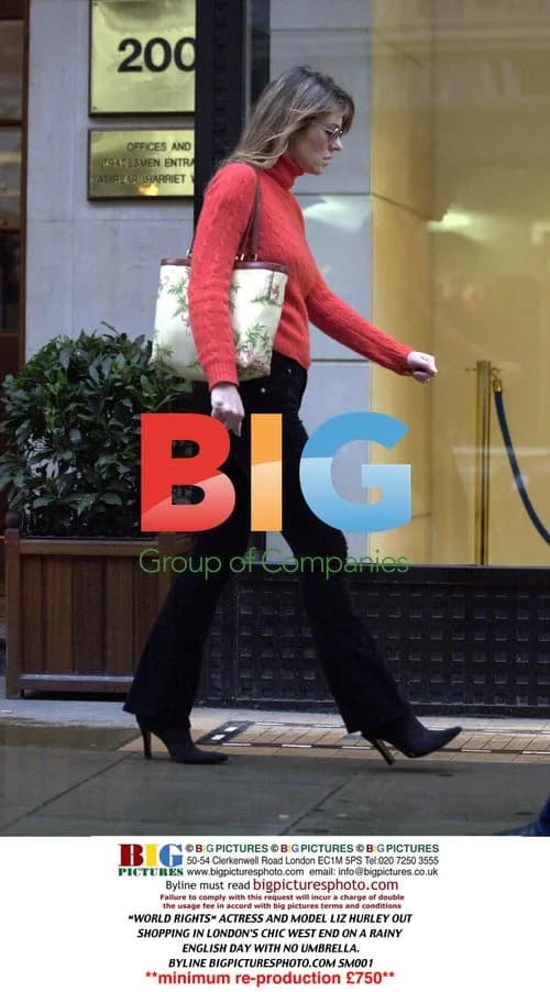 Liz Hurley out shopping in London