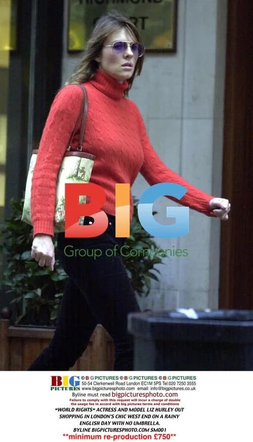 Liz Hurley out shopping in London