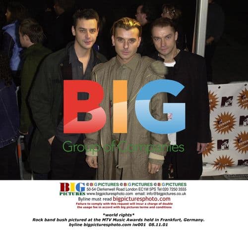 Rock band Bush at 2001 MTV Awards in Germany