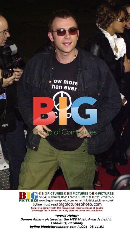 Damon Albarn at MTV Music Awards in Frankfurt