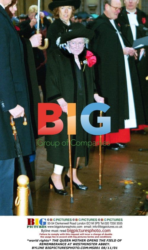 Queen Mother Opens Field of Remembrance