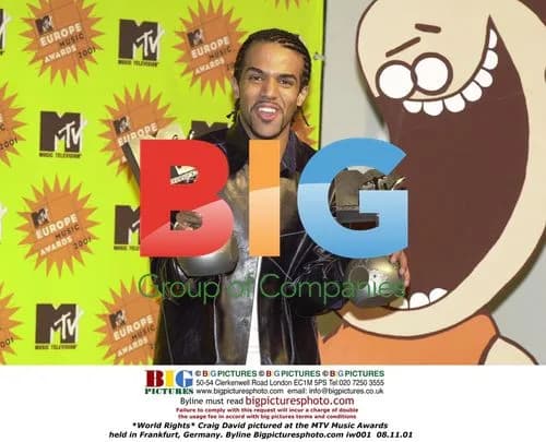 Craig David at 2001 MTV Music Awards in Frankfurt