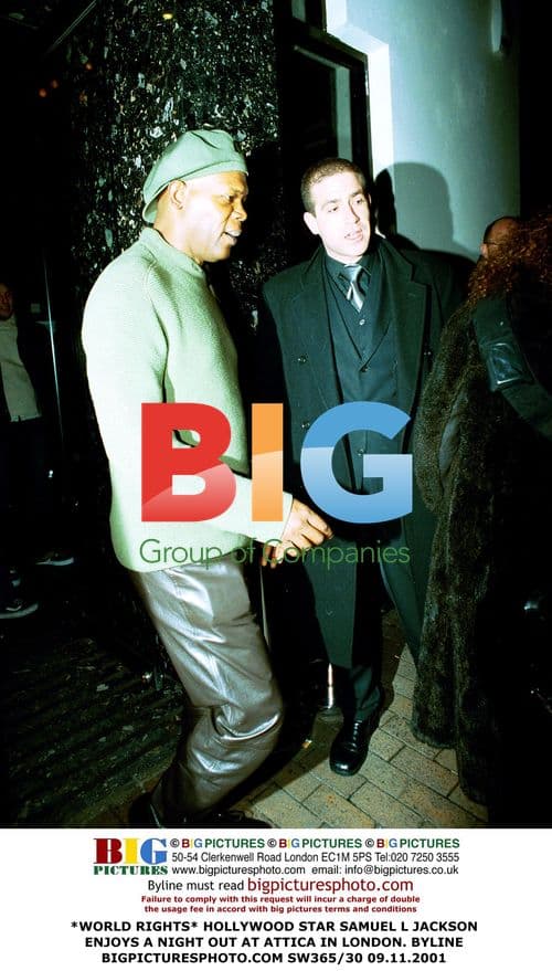 Samuel L Jackson Enjoys Night Out in London