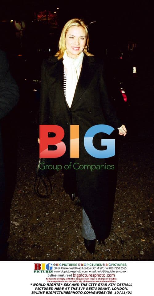 Kim Catrall at The Ivy Restaurant, London