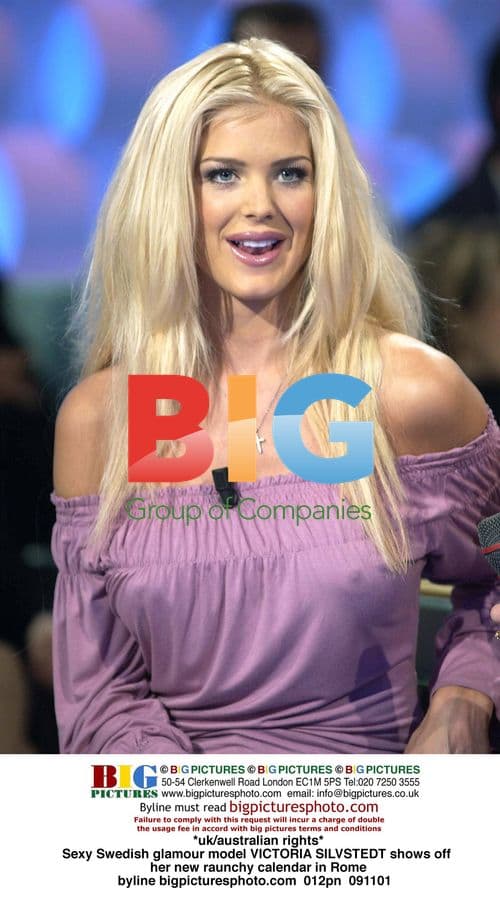 Victoria Silvstedt Promotes New Calendar in Rome