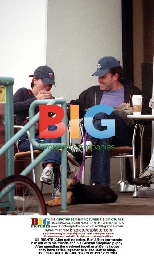 Ben Affleck Spends Weekend with Friends and Puppy
