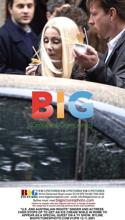 Cher Gets Ice Cream in Rome