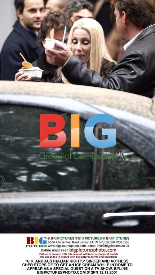 Cher Gets Ice Cream in Rome