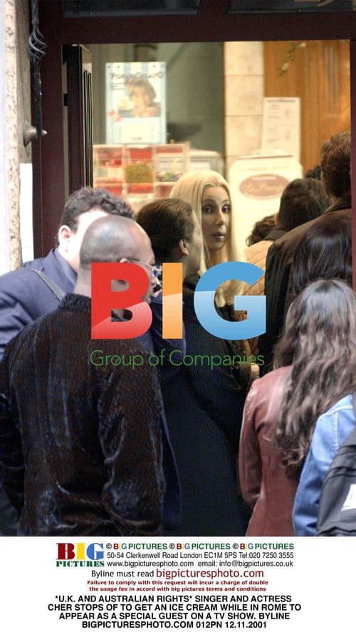 Cher Gets Ice Cream in Rome