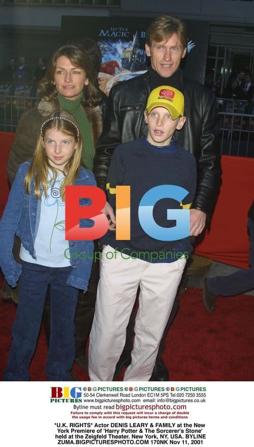 DENIS LEARY & FAMILY at 'Harry Potter' Premiere