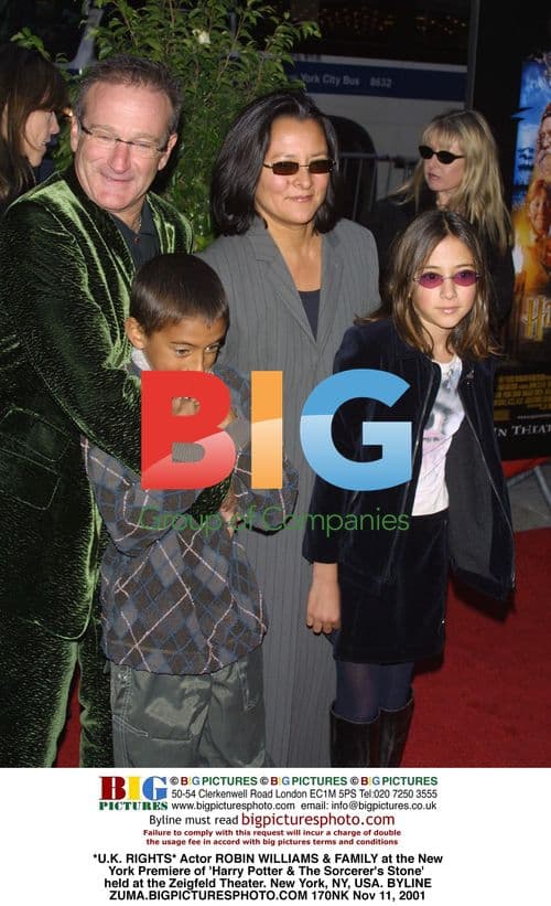 Robin Williams & Family at 'Harry Potter' Premiere