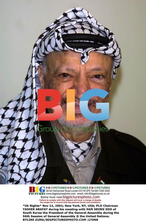 Yasser Arafat meets with Han Seung Soo at UN