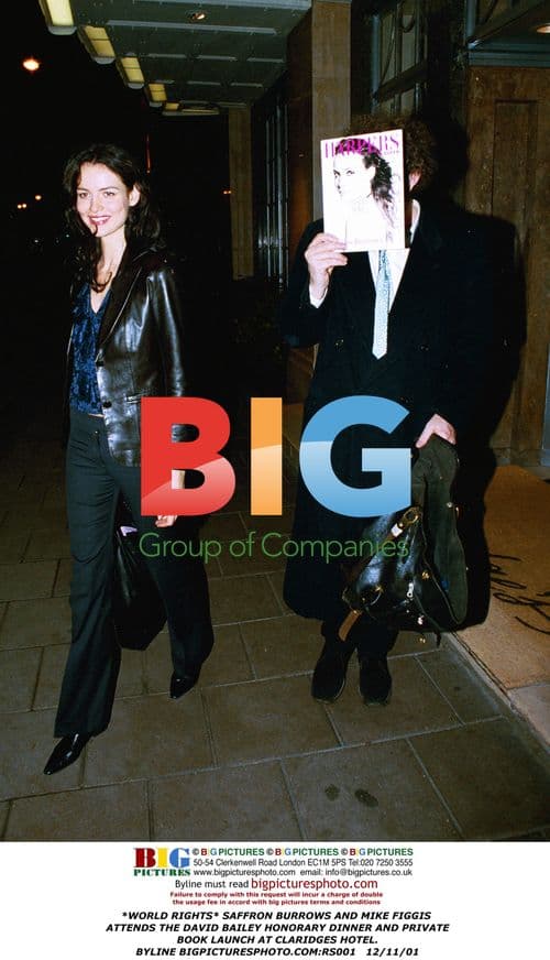 Saffron Burrows and Mike Figgis at book launch