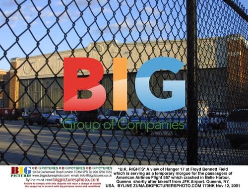 Temporary morgue at Floyd Bennett Field