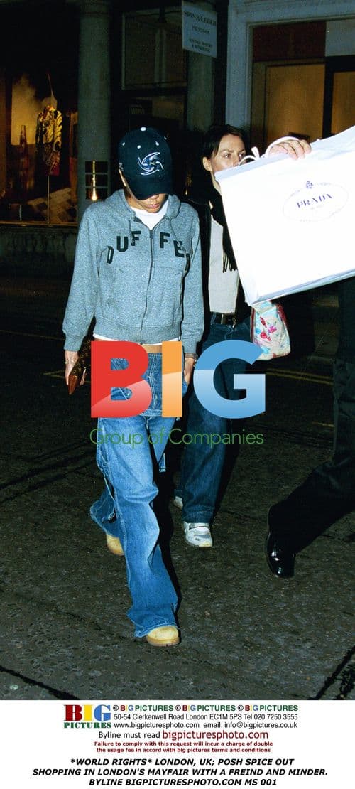 Victoria Beckham shopping in London