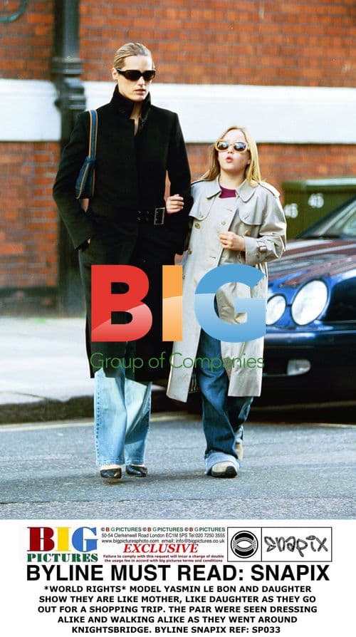 Yasmin Le Bon and Daughter Shopping
