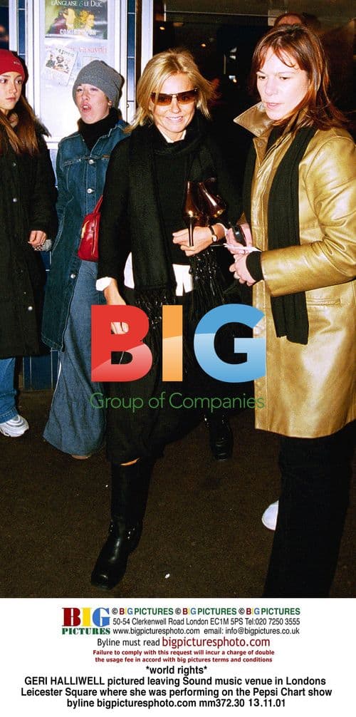 GERI HALLIWELL Leaving London Music Venue