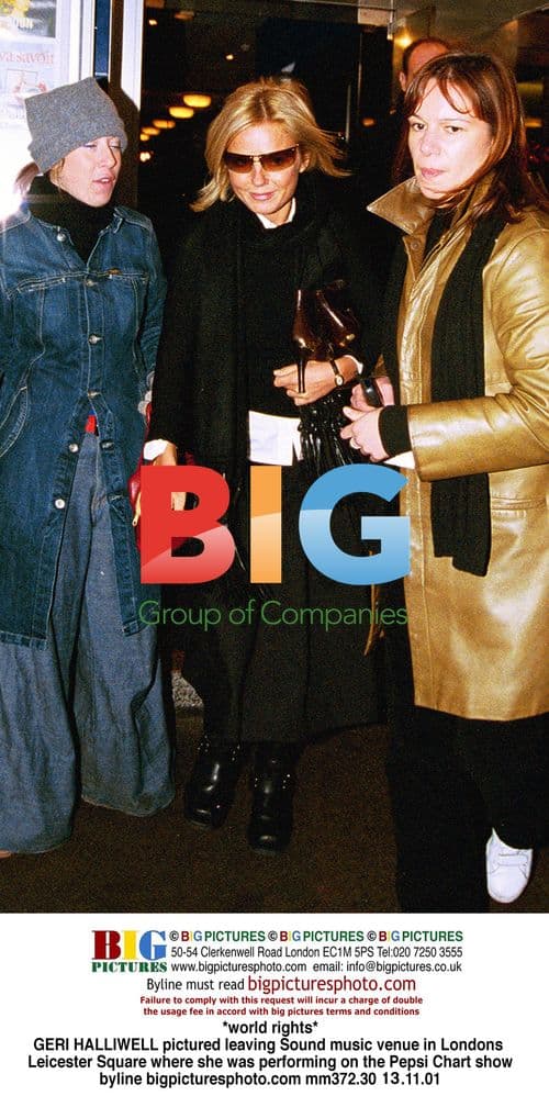 Geri Halliwell Leaving Sound Venue in London