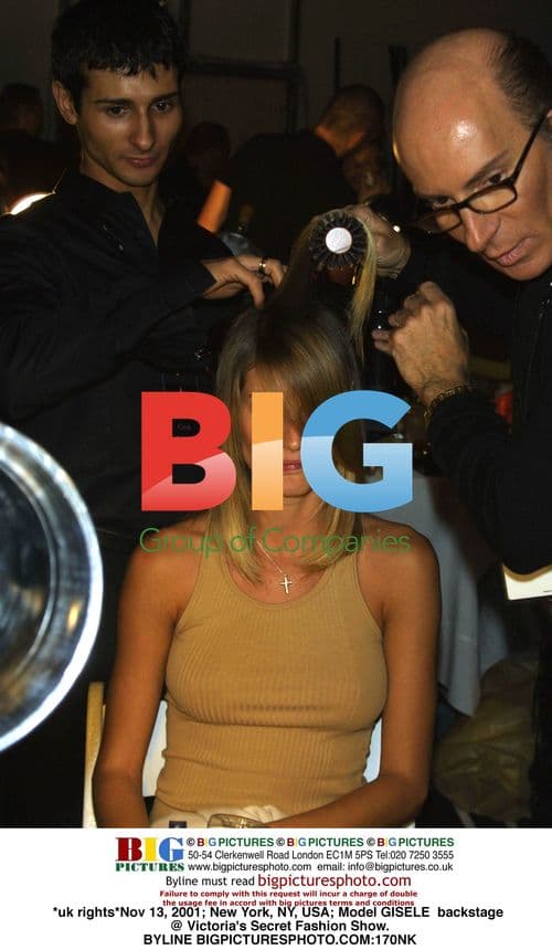 Gisele Backstage at Victoria's Secret Fashion Show