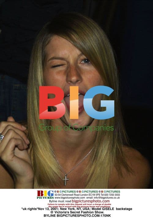 Gisele backstage at Victoria's Secret Fashion Show