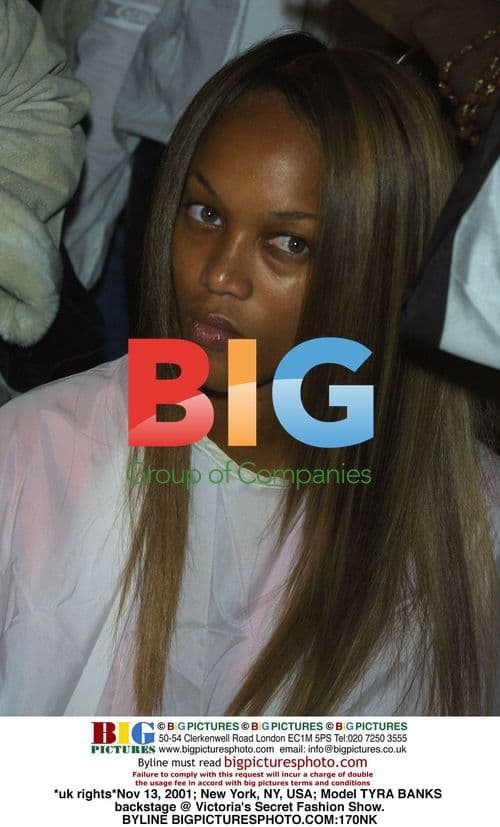 Tyra Banks backstage at Victoria's Secret Fashion Show