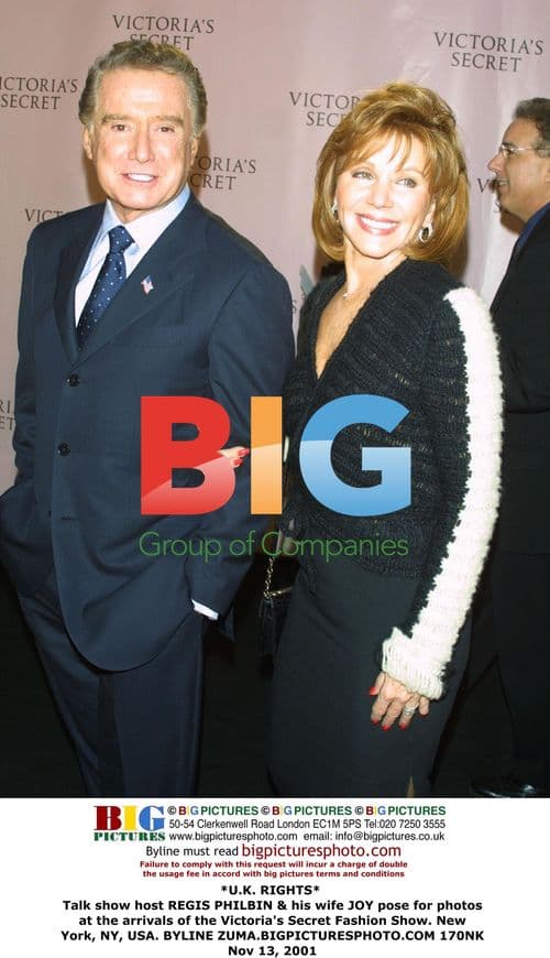 Regis Philbin & wife Joy at Victoria's Secret show