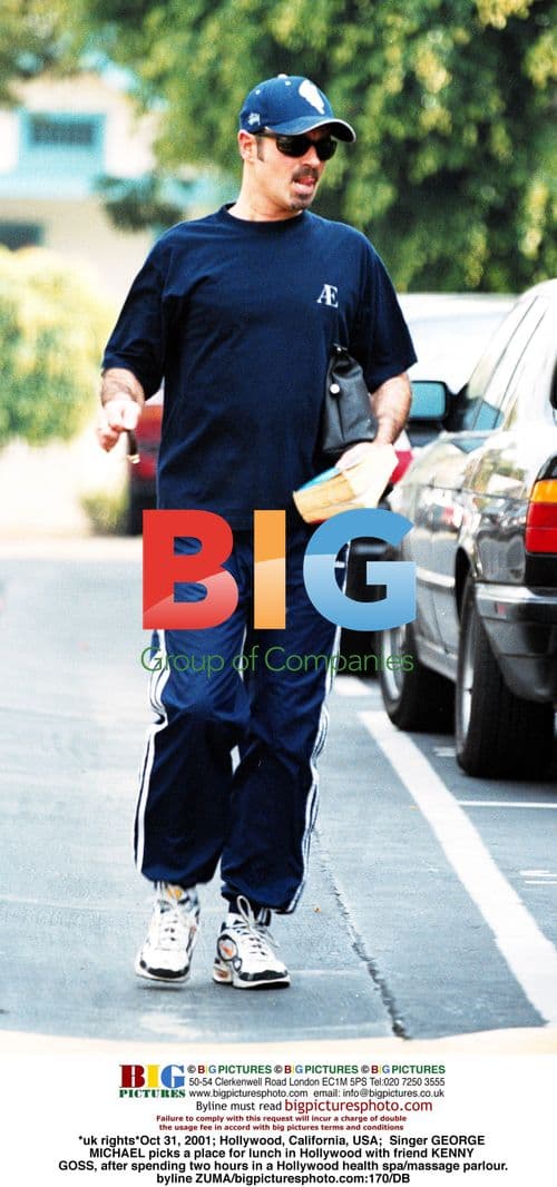 George Michael and Kenny Goss in Hollywood