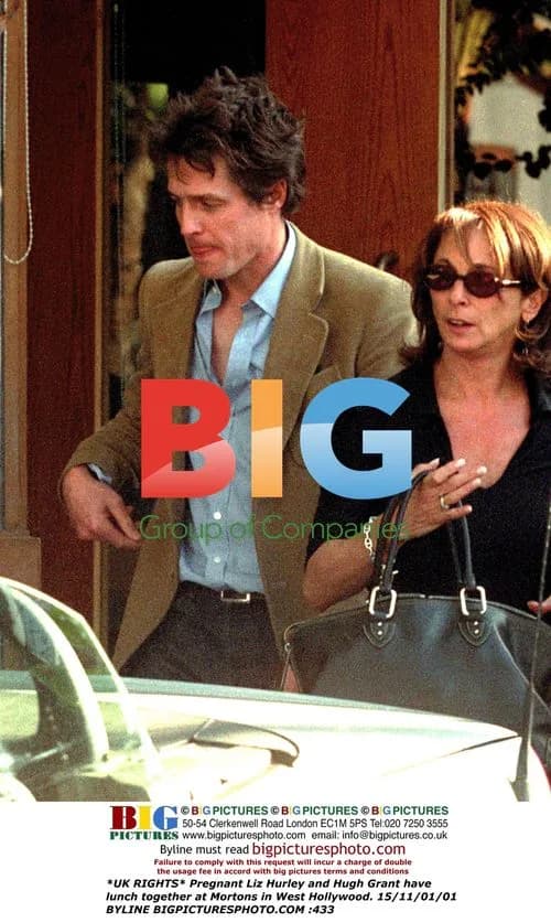 Pregnant Liz Hurley and Hugh Grant Lunch