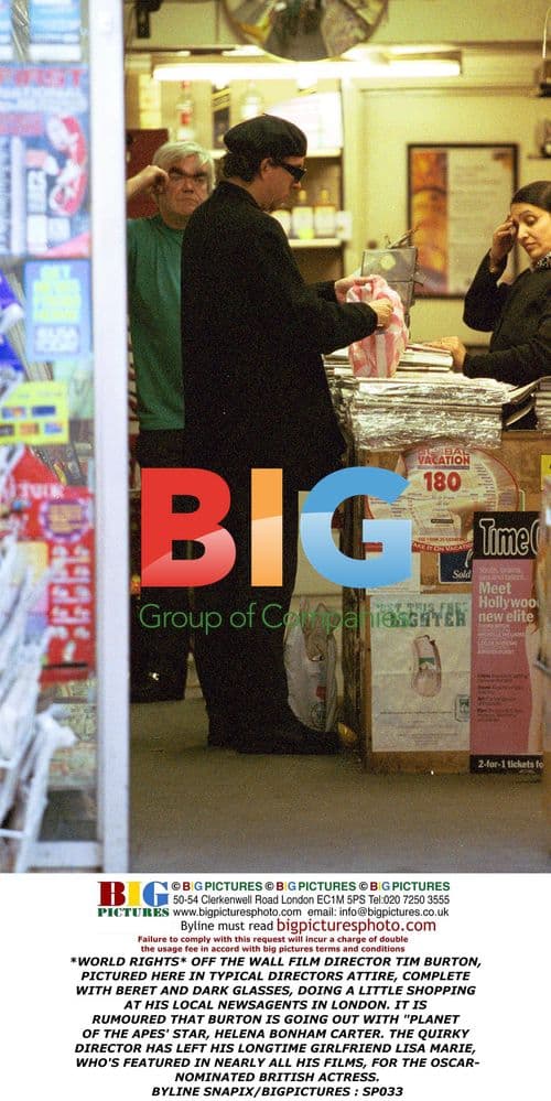 Tim Burton Spotted Shopping