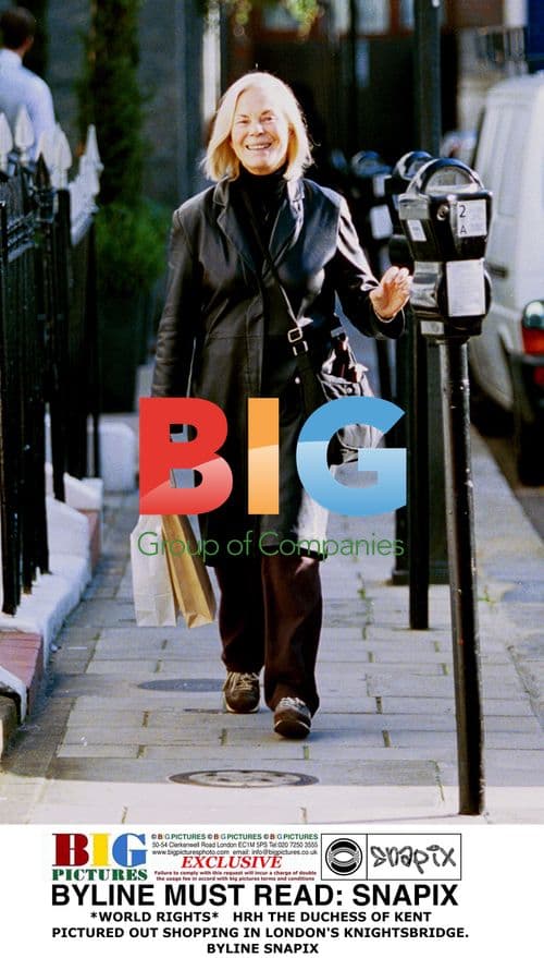 Duchess of Kent out shopping in London