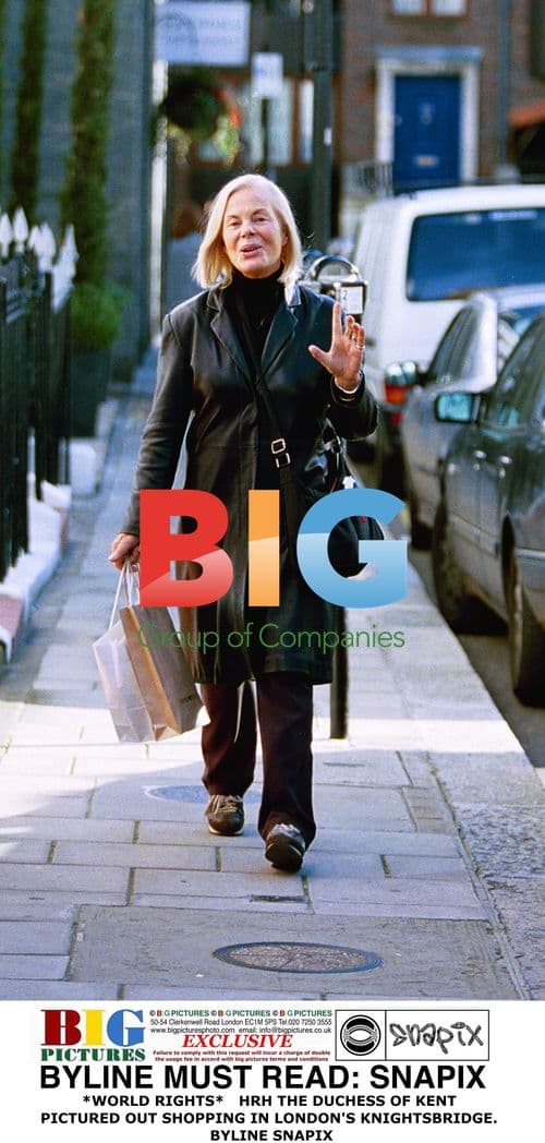 HRH The Duchess of Kent Shopping in London