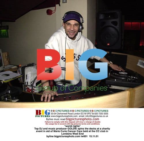 GOLDIE Spins Decks for Marie Curie Charity