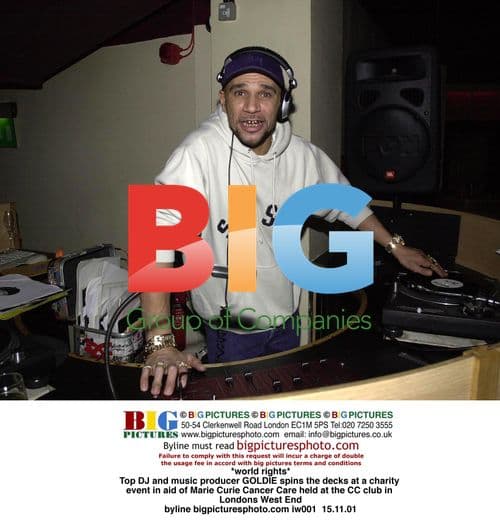 DJ GOLDIE spins at charity event