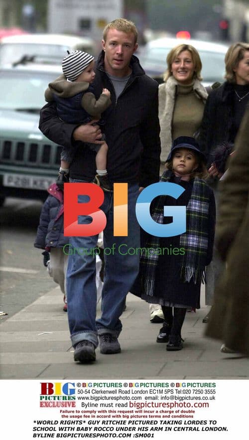 Guy Ritchie takes Lourdes and Rocco to school