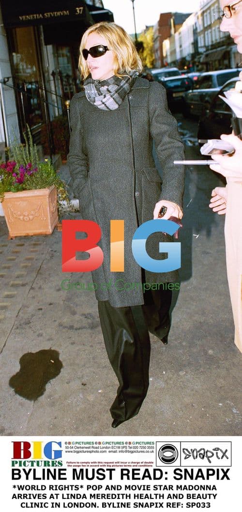 Madonna Arrives at Linda Meredith Clinic in London
