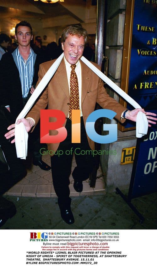 Lionel Blair at Umoja opening