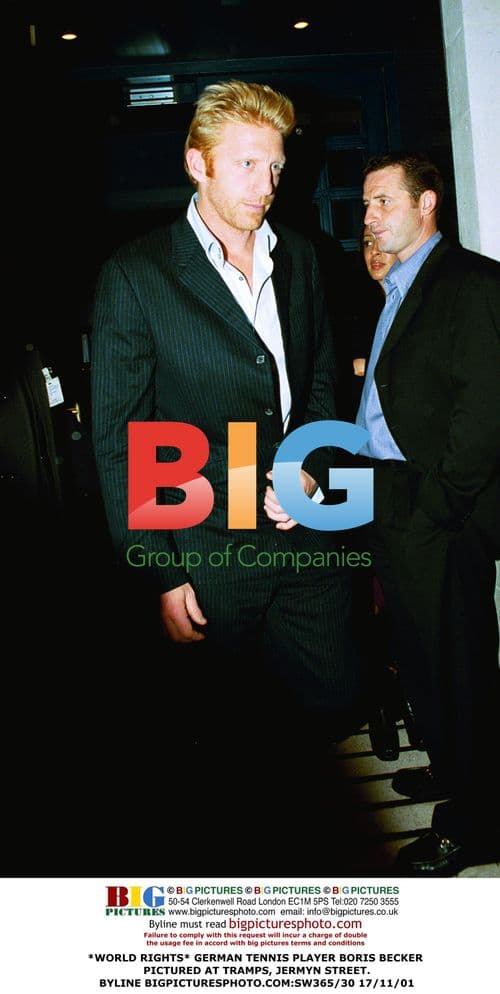 Boris Becker at Tramps, Jermyn Street