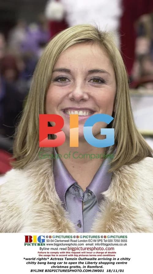 Tamzin Outhwaite arrives in Chitty Chitty Bang Bang