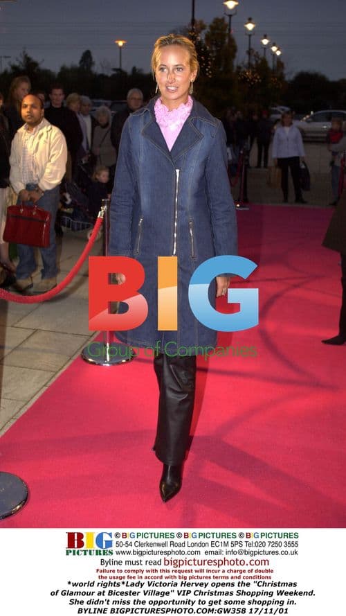 Lady Victoria Hervey opens Christmas event at Bicester Village