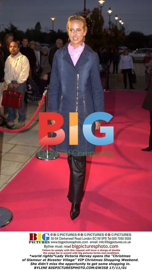 Lady Victoria Hervey opens Christmas event at Bicester Village
