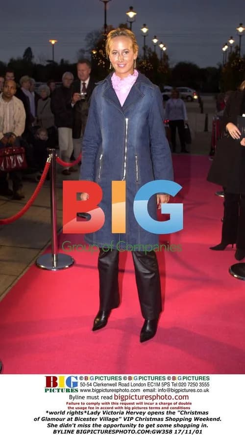 Lady Victoria Hervey at Bicester Village Christmas Event
