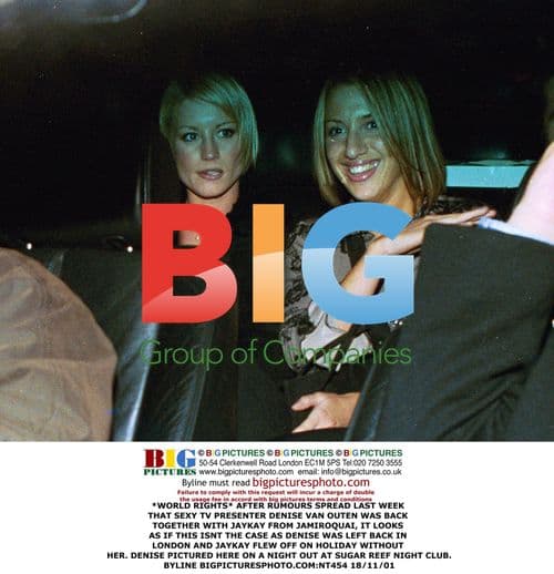 Denise Van Outen Out at Sugar Reef Nightclub