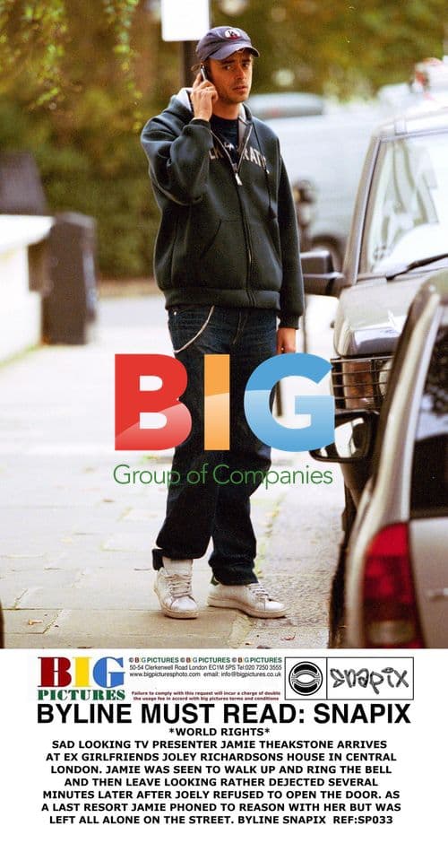 TV Presenter Jamie Theakstone Visits Ex-Girlfriend's Home