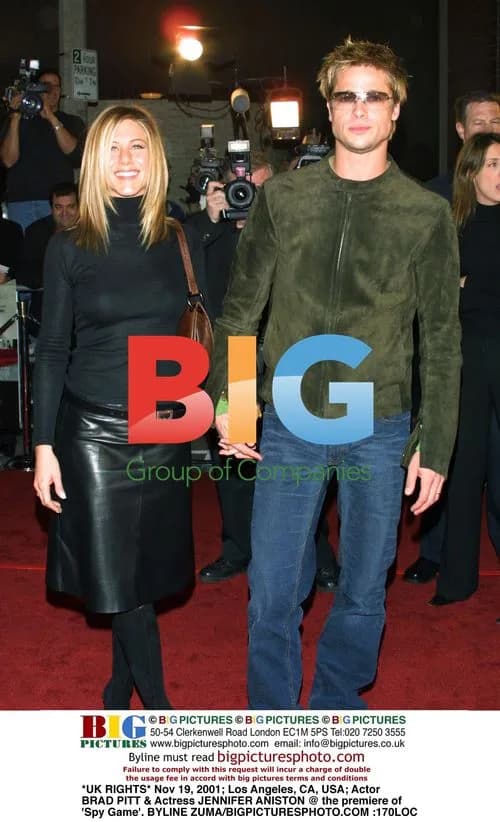Brad Pitt & Jennifer Aniston at 'Spy Game' Premiere