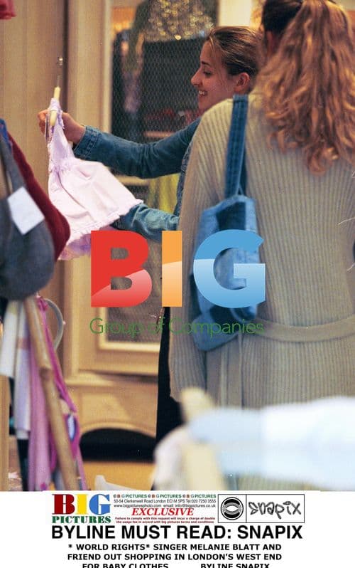 Melanie Blatt Baby Shopping in London