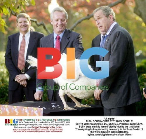 Bush Pardons Thanksgiving Turkey