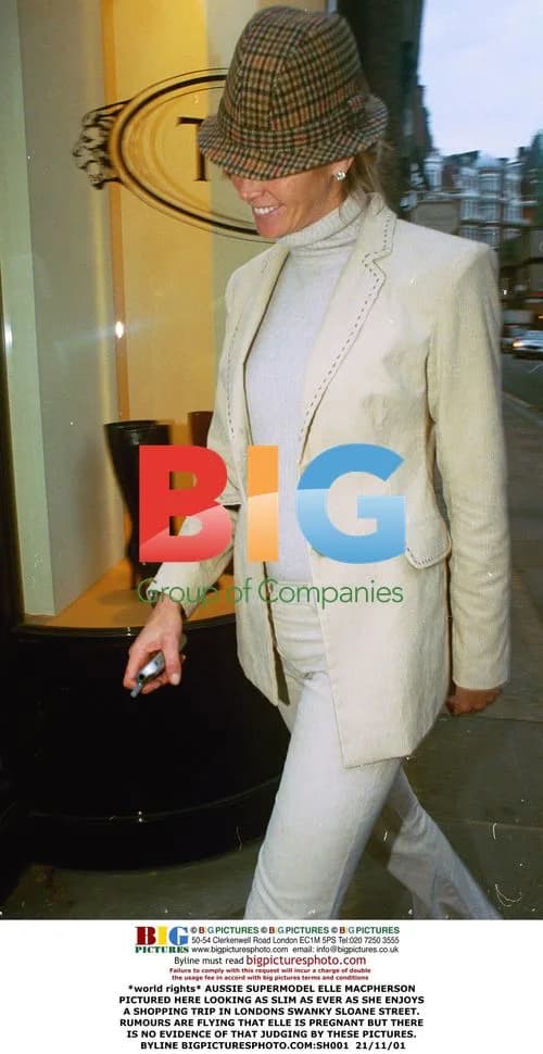 Elle Macpherson Spotted Shopping in London