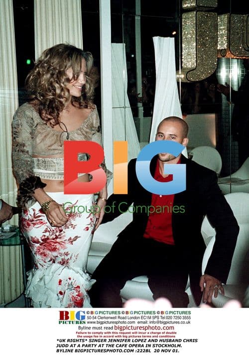 Jennifer Lopez and Chris Judd at Party in Stockholm