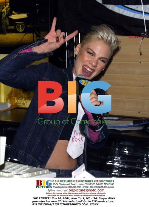 PINK Promotes 'Misundaztood' CD in NYC